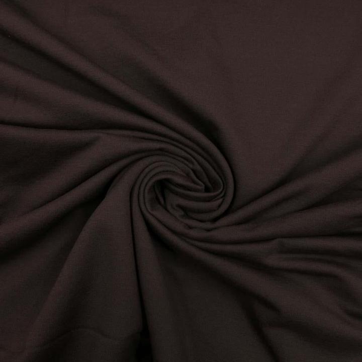 Image du produit Stoffrestposten Sweat gratté - Marron - quantité minimale de vente : 1 mètre