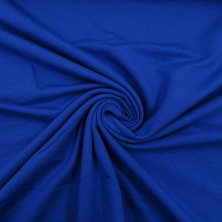 Image du produit Stoffrestposten Sweat gratté - bleu royal - quantité minimale de vente : 1 mètre