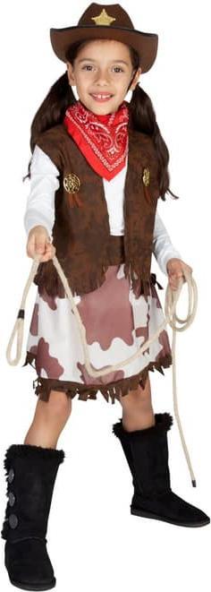 Produktbild MICA Festival Kostüm - Cowgirl - für Kinder - 3-teilig - verschiedene Grössen 122/128 (122, M)