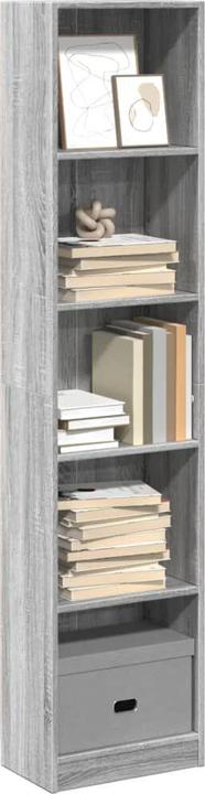 Image du produit VidaXL Bücherregal Regal Standregal Büroregal Aufbewahrungsregal Grau Sonoma (40 x 24 x 176 cm)