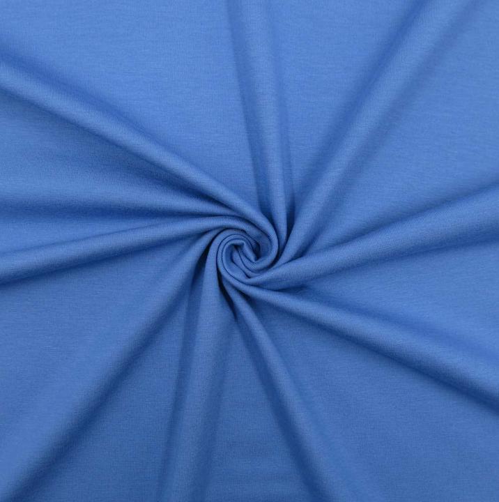 Produktbild Stoffrestposten Baumwolljersey - Jeansblau - Mindestverkaufsmenge: 1 Meter
