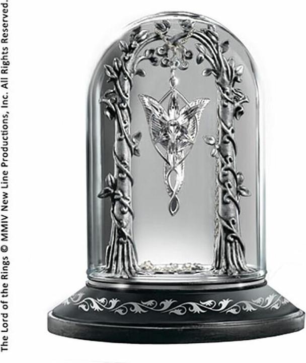 Image du produit Noble Collection Vitrine à bijoux du Seigneur des Anneaux pour l'étoile du soir d'Arwen (Étain, Verre, Bois)