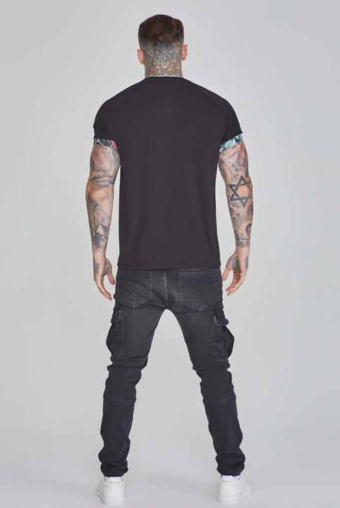 Produktbild Siksilk T-Shirt Roll Sleeve T-Shirt in Black (S)