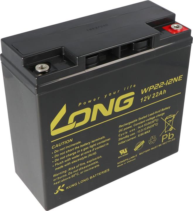 Produktbild Kung Long Akku WP22-12NE, 181x76 x167mm, M6 Innengewinde (12V, 6.60 A)