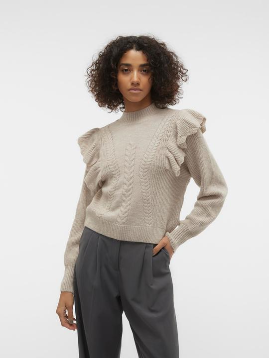 Immagine prodotto Vero Moda Maglia con collo alto e manica a palloncino (L)