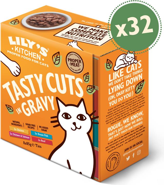Lily's Kitchen De savoureux morceaux de viande en sauce (Adulte, 8 pcs, 680 g)