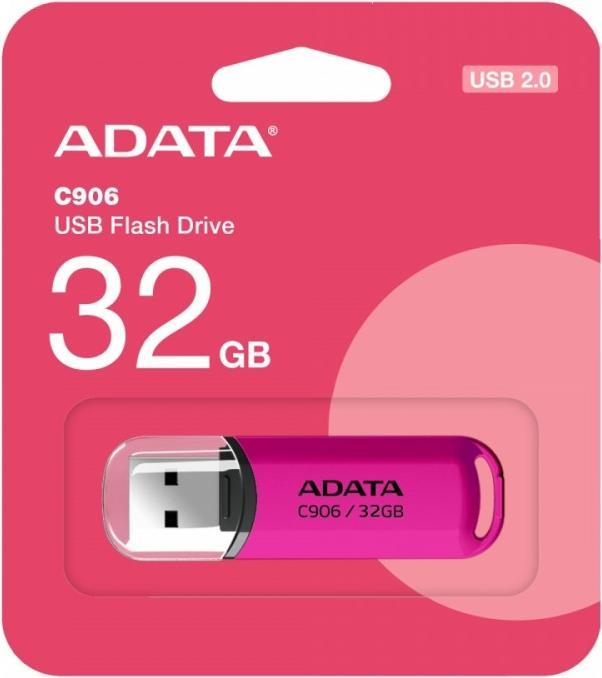 Actual product image Adata Pendrive C906 USB2.0 pink (32 GB, USB 2.0)