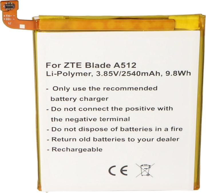 Produktbild AccuCell Akku ZTE BA910 Akku Blade A910, Blade A910 Dual