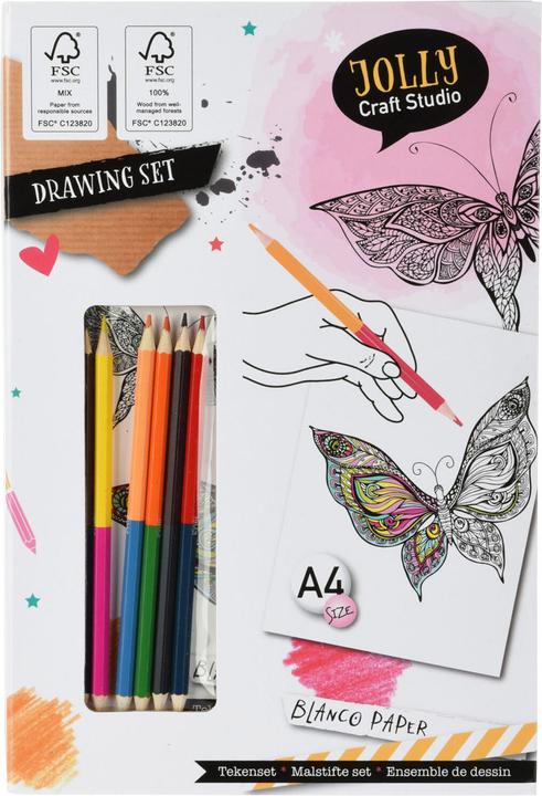 Image du produit Jolly Craft Studio Set de dessin avec crayons de couleur