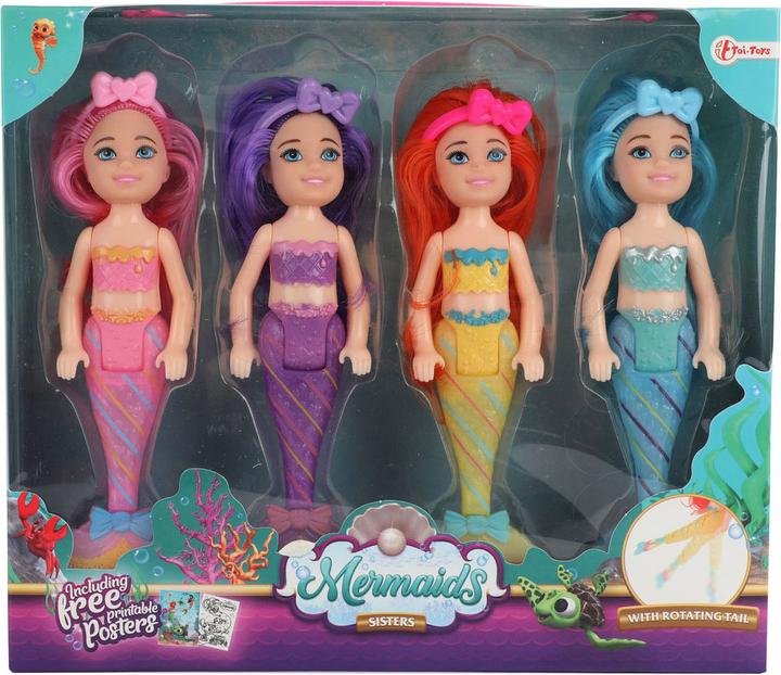 Produktbild Toi-Toys Meerjungfrauen Meerjungfrau Pop Schwestern, 4tlg.