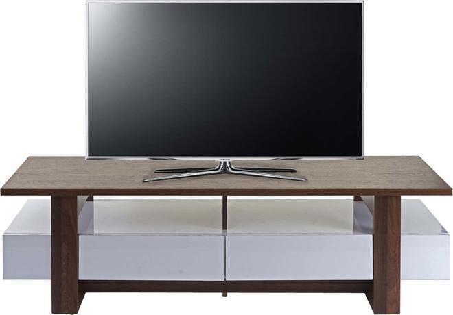 Immagine prodotto Swisshandel24 Porta TV, mobile porta TV, struttura 3D effetto noce lucido 46x150x45cm