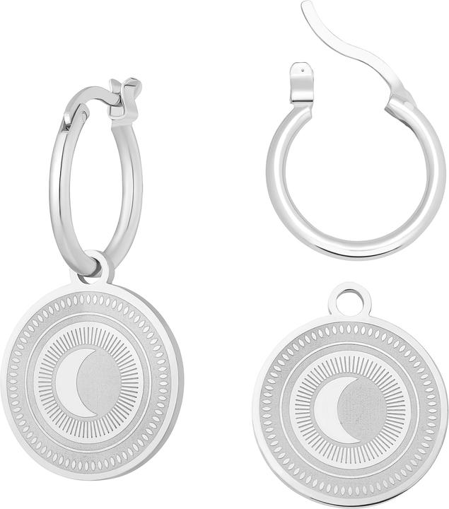 Image du produit Heideman Créole d'oreille Moon (100% acier inoxydable)