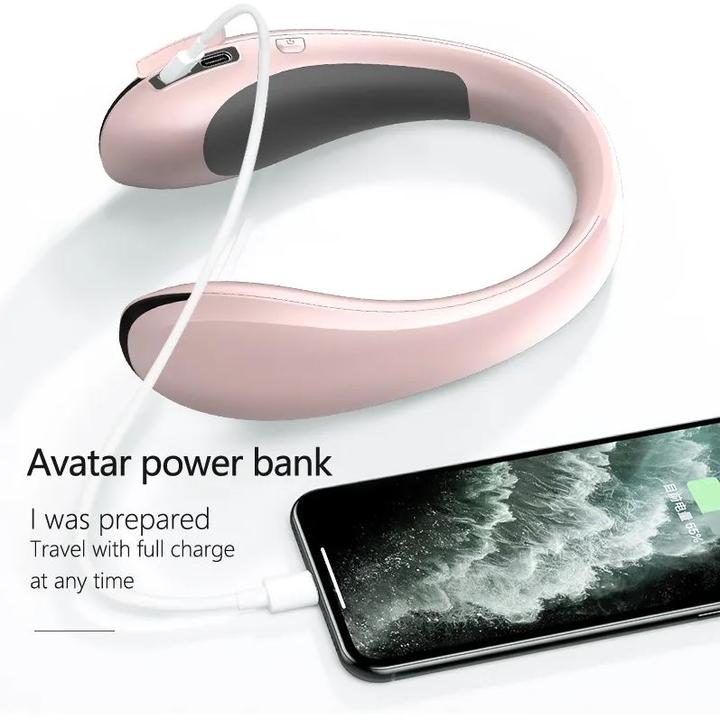 Produktbild PhoneLook Elektronischer & kabelloser Nackenwärmer T66 Stylisches portables Heizgerät mit Digitalanzeige