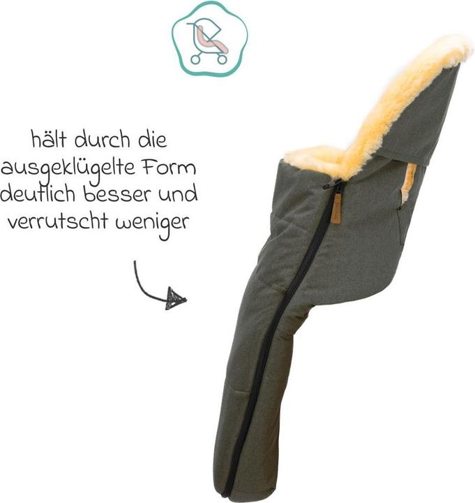 Produktbild Fillikid Fusssäcke für Kinderwagen & Buggys Lammwoll-Fusssack Makalu Wool für Buggy, Sport-