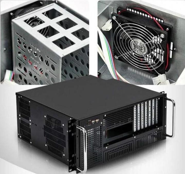 Actual product image Techly I-CASE MP-P4HX-BLK6 computer case rack (ATX)