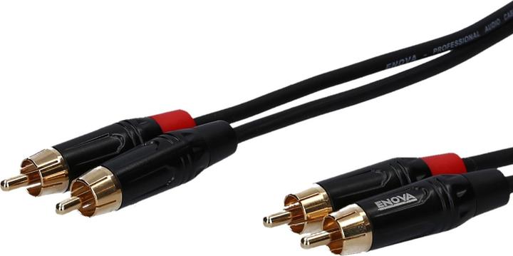 Actual product image Enova Cinch cable RCA, red/black, 3m, stereo (3 m)