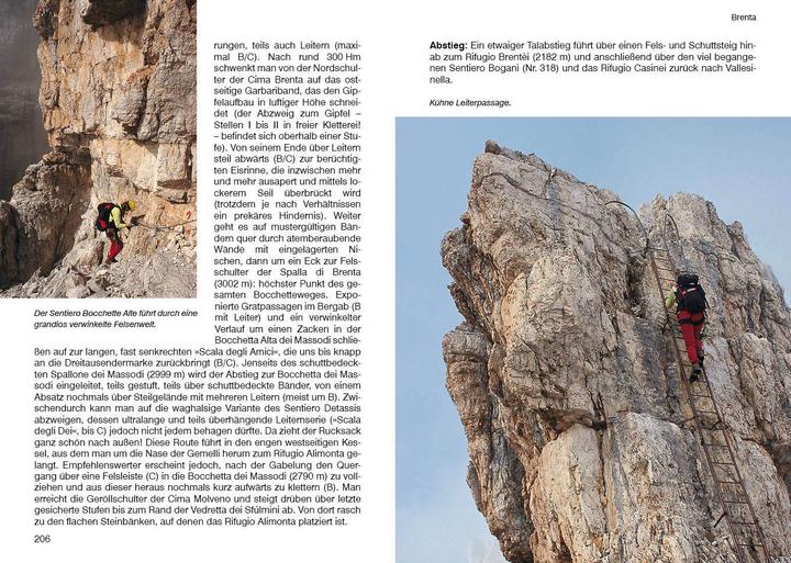 Actual product image Klettersteige Dolomiten - Brenta - Gardasee (German, Mark Zahel, 2023)