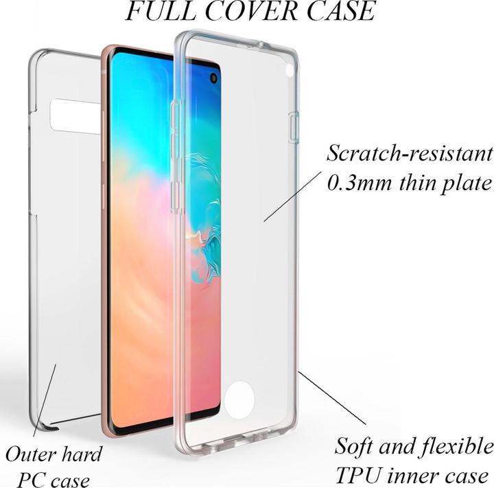 Immagine prodotto Nalia Custodia per cellulare a 360 gradi (Samsung Galaxy S10)