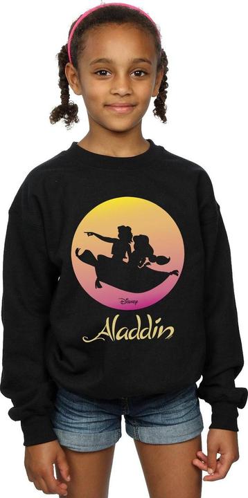Actual product image Disney Girls Aladdin Flying Sunset Sweatshirt (140, 146)