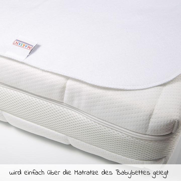 Actual product image Makian Bed pads Waterproof bed pad / mattress topper - Molton (70 x 100 cm)