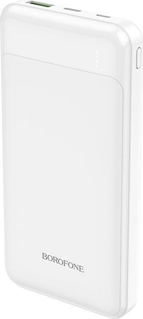 Actual product image Borofone External battery Power Bank BJ19 Type-C PD 20W + Quick Charge 3.0 10000mAh white (10000 mAh, 20 W, 18 Wh)