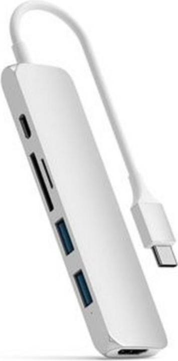 Immagine prodotto Satechi USB-C Slim Multiport V2 (USB-C, 6 Porti)