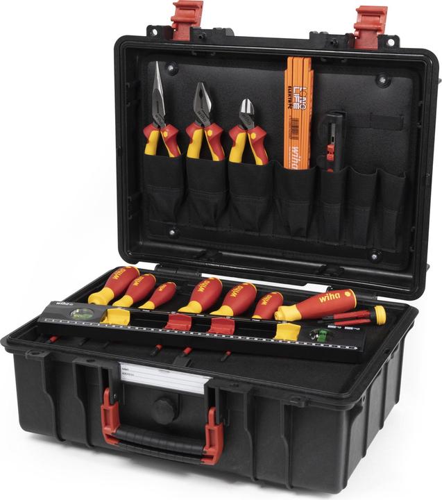 Image du produit Wiha Mallette à outils Basic Set L electric, 18 pièces (18 pièces)