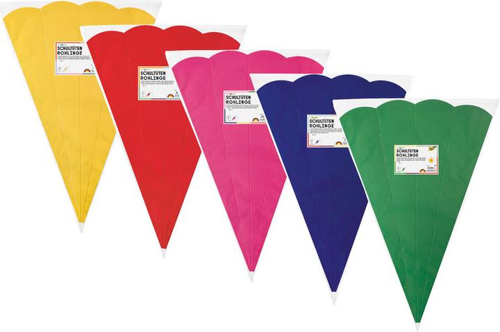 Image du produit Folia Ebauche de cornet de bienvenue pour écolier (68 cm, 10 x)