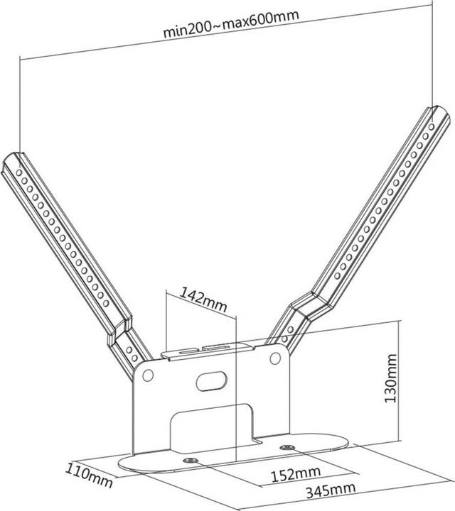 Produktbild myWall Myw Hs 6l (1 Stk., Wandmontage, Nicht beweglich)
