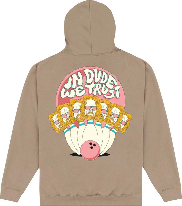 Actual product image The Big Lebowski Unisex Adult In Dude We Trust Hoodie (L)
