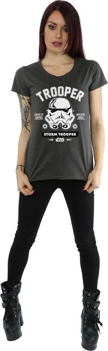 Actual product image Star Wars Womens/Ladies Stormtrooper Collegiate Cotton T-Shirt (XXL)