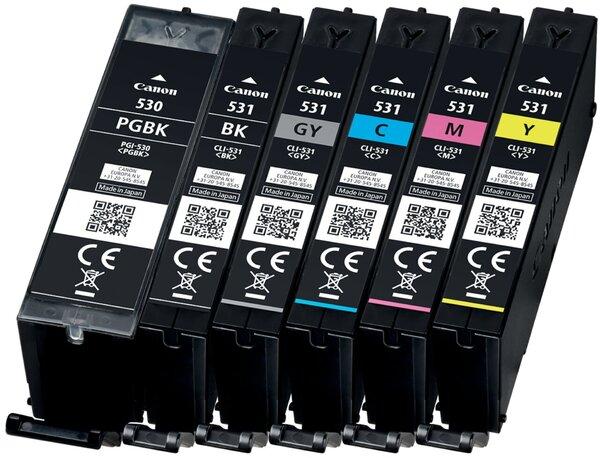 Canon PGI-530 / CLI-531 Photo Value Pack (M, GY, PGBK, BK, C, Y)