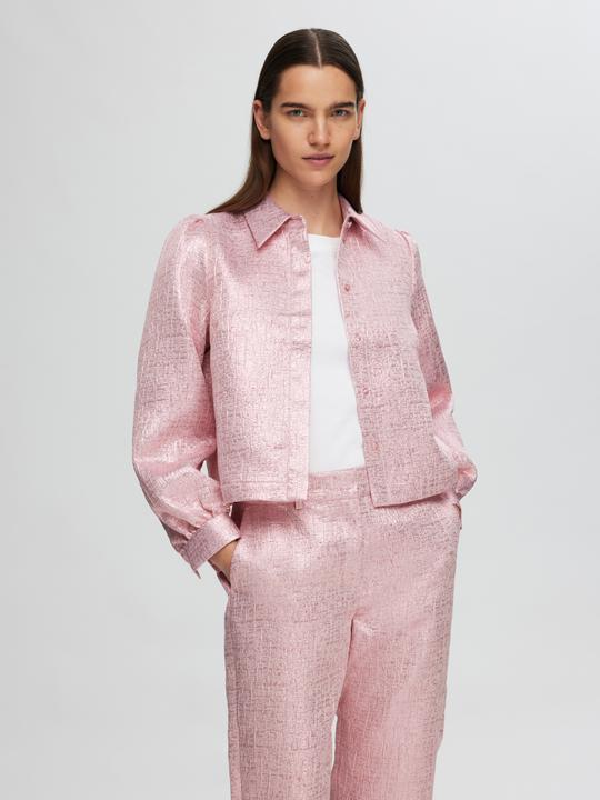 Actual product image Selected Femme Metallic jacquard shirt (38)