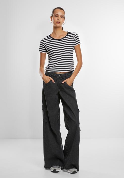 Immagine prodotto Urban Classics Maglietta corta a righe da donna - 142651 (5XL)