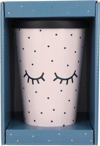 Actual product image Magni To-go mug with Closed Eyes slogan (350 ml)