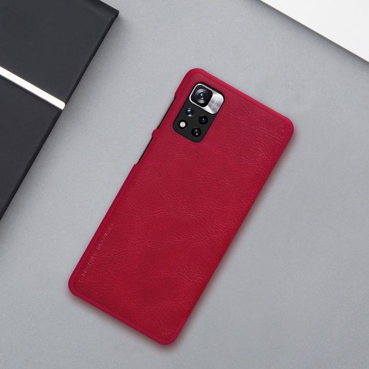 Image du produit Nillkin Qin Housse Etui Pour Xiaomi Redmi Note 11 Pro+ (Chine) / Redmi Note 11 Pro (Chine) / Mi11i Hyp (Xiaomi Redmi Note 11 Pro+ 5G)