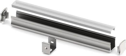 Produktbild LEDsON Slimline 15 mm, silber eloxiert, Aluminium-LED-Profil - 3 m (300 cm, Indoor)