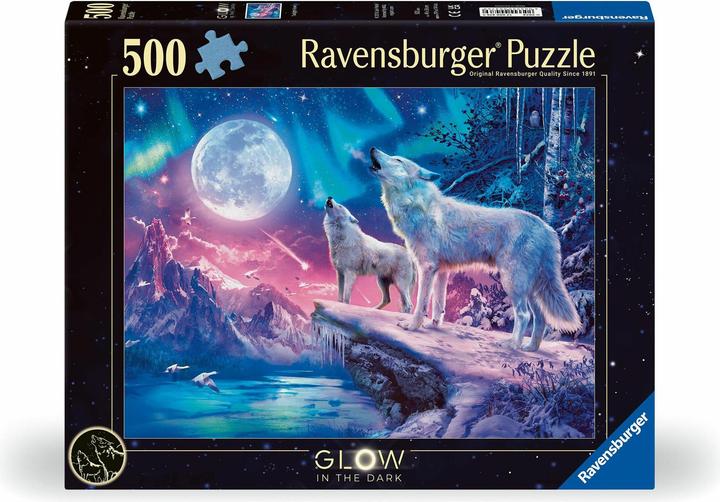 Actual product image Ravensburger Wolf in the northern lights (500 pieces)