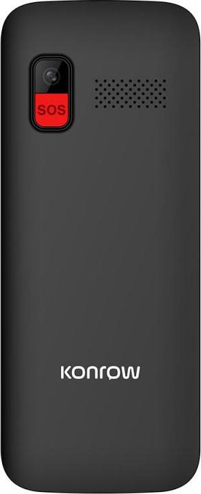 Actual product image Konrow Senior 280 Next 4G (2.8" - Dual Sim - With Charging Station) Black (2.80", 4G)