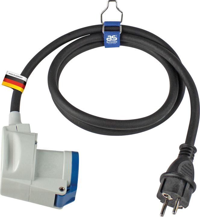 As - Schwabe Camping Schutzkontaktsteckerstecker Adapterleitung (CEE 7/7, CEE)