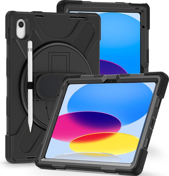 Produktbild DLH Reinforced Case With Shoulder Strap Rotating Handle And Stand (Ipad 10)