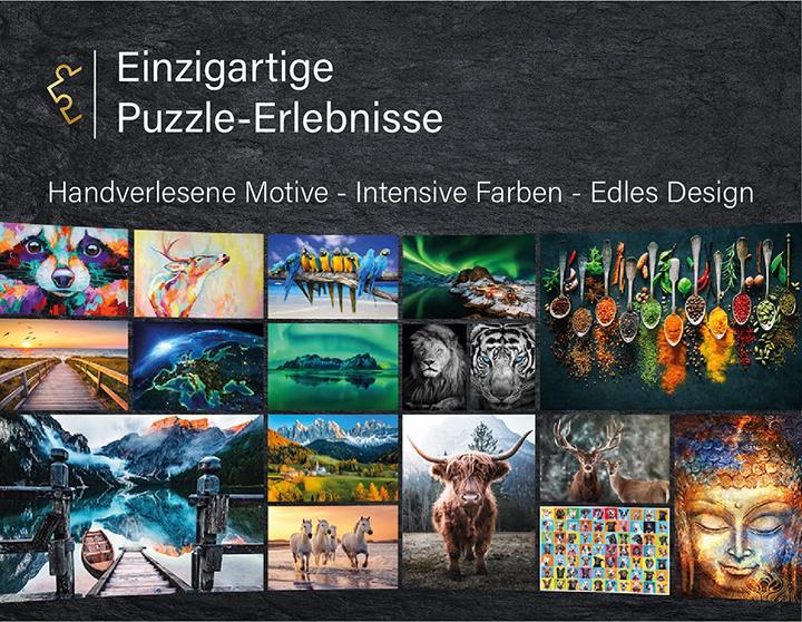 Actual product image Ulmer Puzzleschmiede Animal puzzle?Highland? (1000-piece) (1000 pieces)