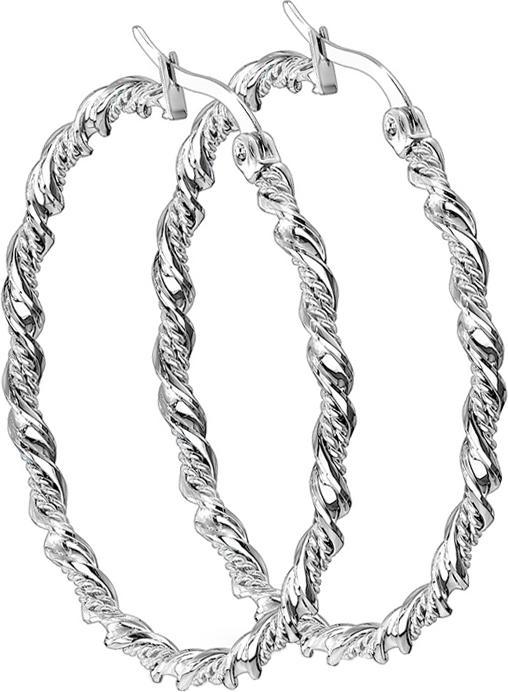 Immagine prodotto Star Piercing Orecchini tondi d'argento intrecciati (Acciaio chirurgico 316L, senza ottone)