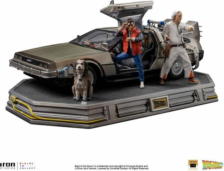 Image du produit Iron Studios Retour vers le Futur Statuette 1/10 Art Scale DeLorean Full Set 23 cm