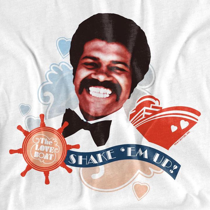 Actual product image The Love Boat Unisex Adult Shake Em Up T-Shirt (XXL)