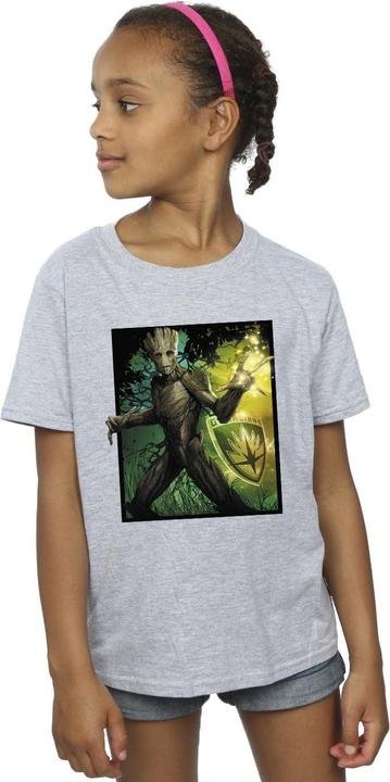 Image du produit - T-shirt GUARDIANS OF THE GALAXY GROOT FOREST ENERGY - Fille (152, 158)