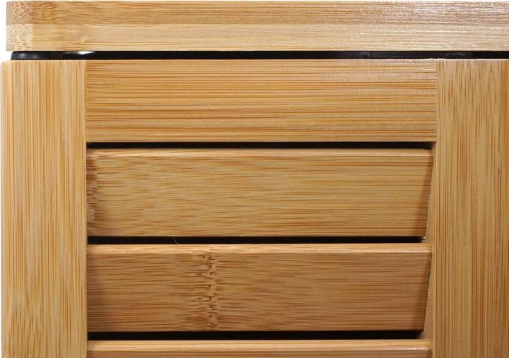 Image du produit Mendler Armoire de toilette HWC-B18, bambou 60x60x15cm (60 x 60 x 60 x 15 cm)