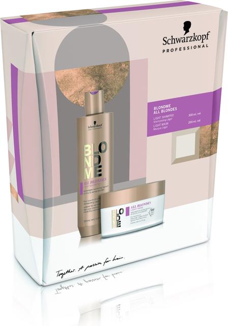 Produktbild Schwarzkopf Professional Schwarzkopf BlondMe AllBlondes light Duo 300 + 200 ml (Haarpflege set)