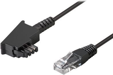 Produktbild Good Connections TAE Anschlusskabel DSL / VDSL, TAE-F Stecker an Westernstecker 8P2C, 10m, schwarz, ®