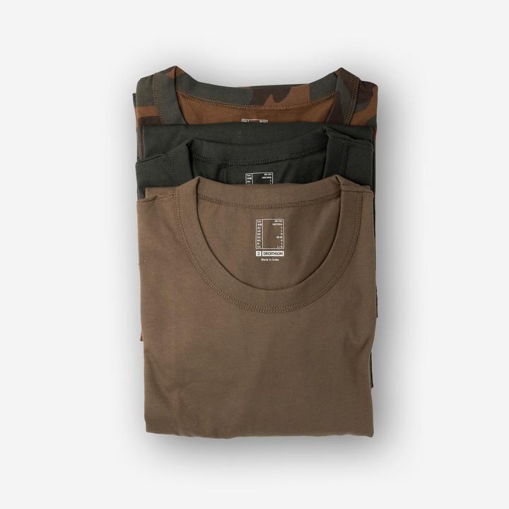 Solognac Pack of 3 hard-wearing t-shirts